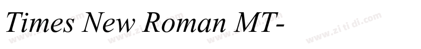 Times New Roman MT字体转换
